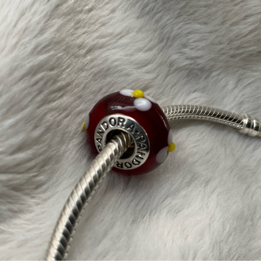 Pandora Red Murano Glass Bead